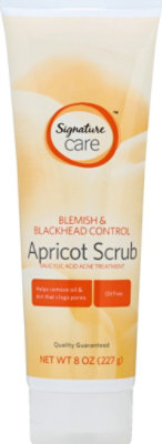 Signature Care Acne Treatment Salicylic Acid Apricot Scrub Blemish & Bleackhead Control - 8 Oz - Image 2