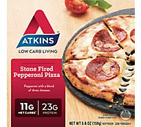 Atkins Pizza Stone Fired Pepperoni - 5.6 Oz