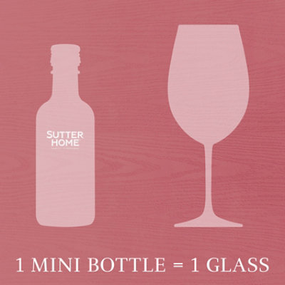 Sutter Home Pink Moscato Pink Wine Bottle - 4-187 Ml - Image 5