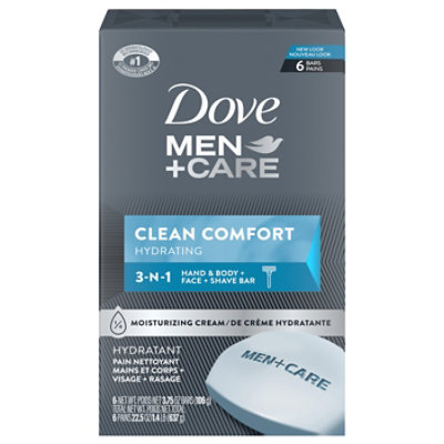 Dove Men+Care Body + Face Bar Clean Comfort - 6-4 Oz