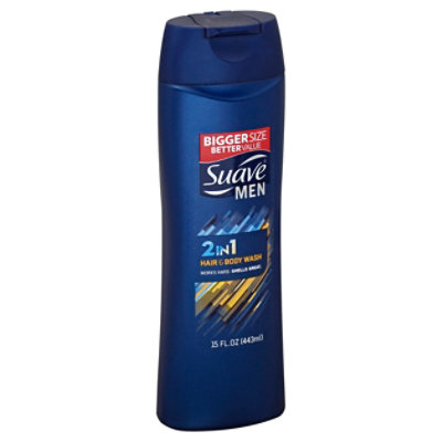 Suave Men Hair + Body Wash 2 In 1 - 15 Fl. Oz. - Image 1