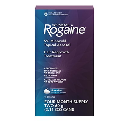Rogaine Hair Regrowth Treatment Foam Women - 2-2.11 Oz - Image 2