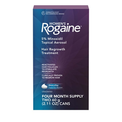 Rogaine Hair Regrowth Treatment Foam Women - 2-2.11 Oz - Image 1