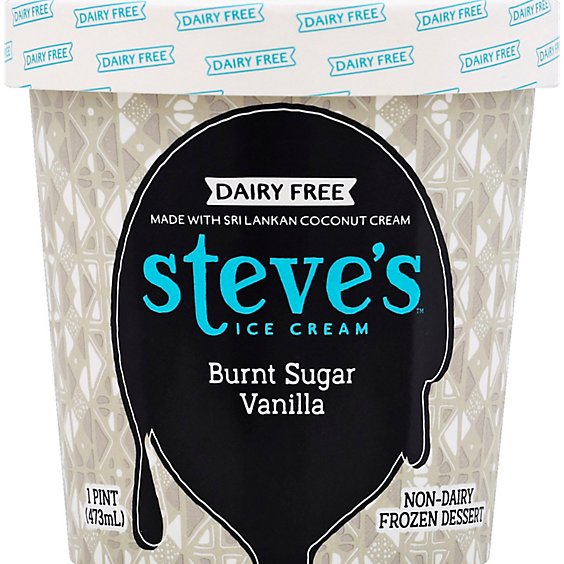 Steve's Dairy Free Sugar Vanilla Burnt Ice Cream - 1 Pint