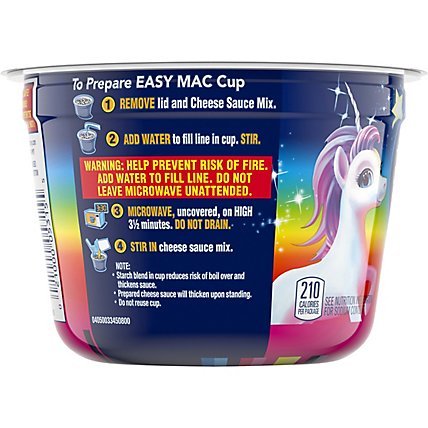 Kraft Macaroni & Cheese Easy Microwavable Dinner with Unicorn Pasta Shapes Cup - 1.9 Oz - Image 4
