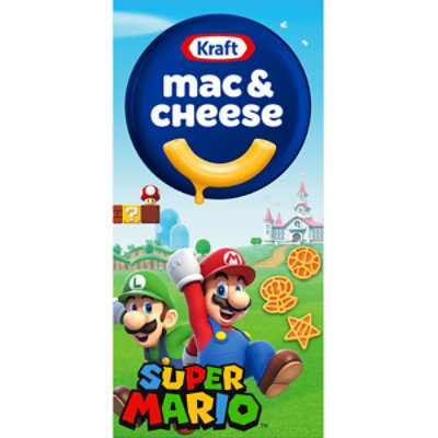 Kraft Mac & Cheese Macaroni and Cheese Dinner with Super Mario Power-Up Pasta Shapes - 5.5 Oz - Image 1