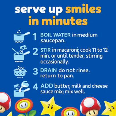 Kraft Mac & Cheese Macaroni and Cheese Dinner with Super Mario Power-Up Pasta Shapes - 5.5 Oz - Image 2