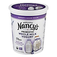 Nancys Organic Yogurt Whole Milk Plain - 32 Oz - Image 3