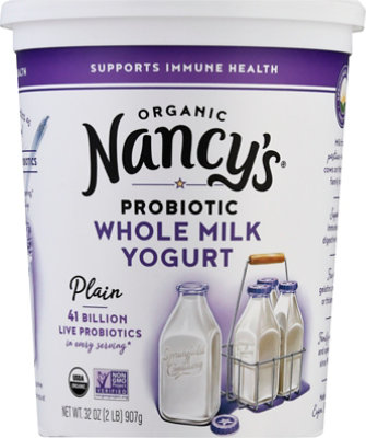 Nancys Organic Yogurt Whole Milk Plain - 32 Oz - Image 2