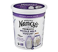 Nancys Organic Yogurt Whole Milk Plain - 32 Oz