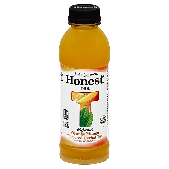 Honest Organic Tea Gluten Free Herbal Orange Mango Flavored - 16.9 Fl. Oz.