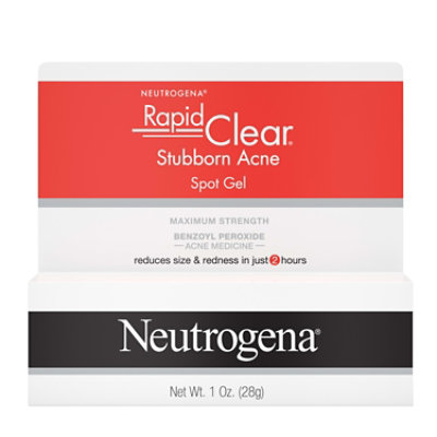  Neutrogena Rapid Clear Spot Gel Stubborn Acne Maximum Strength - 1 Oz 