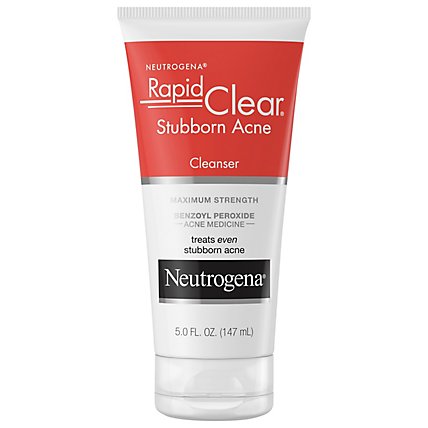 Neutrogena Rapid Clear Stubborn Acne Cleanser - 5 Fl. Oz. - Image 3