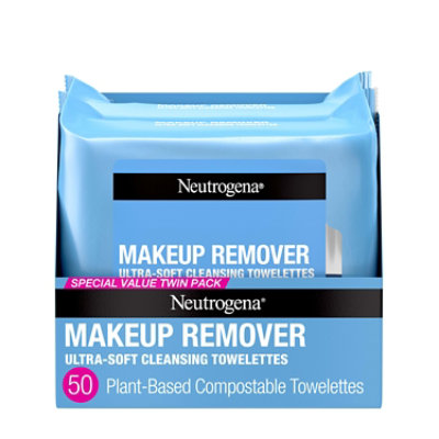 Neutrogena Makeup Remover Cleansing Towelettes Refill Pack - 2-25 Count - Image 1