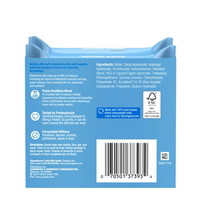 Neutrogena Makeup Remover Cleansing Towelettes Refill Pack - 2-25 Count - Image 5