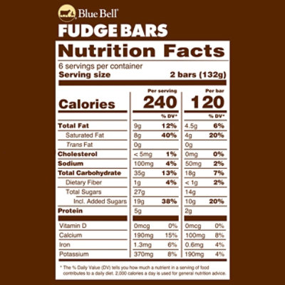 Blue Bell Fudge Bars - 12-2.5 Fl. Oz. - Image 6