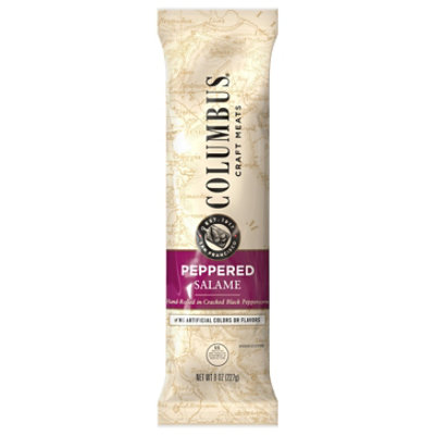Columbus Pepper Salame Chub - 8 Oz - Image 2