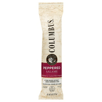 Columbus Pepper Salame Chub - 8 Oz - Image 1