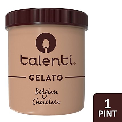 Talenti Gelato Belgian Chocolate - 1 Pint - Image 1