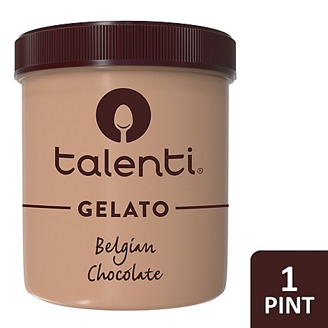 Talenti Gelato Belgian Chocolate - 1 Pint