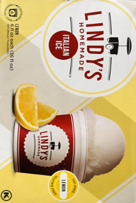 Lyndys Homemade Italian Ice Fat Free Gluten Free Lemon - 6 Fl. Oz. - Image 6