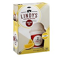 Lyndys Homemade Italian Ice Fat Free Gluten Free Lemon - 6 Fl. Oz.