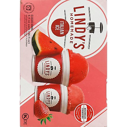 Lyndys Homemade Italian Ice Fat Free Gluten Free Watermelon & Strawberry - 6 Fl. Oz. - Image 6