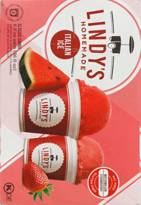 Lyndys Homemade Italian Ice Fat Free Gluten Free Watermelon & Strawberry - 6 Fl. Oz. - Image 6