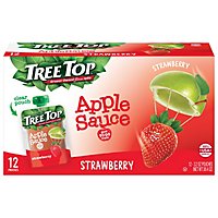 Tree Top Apple Sauce Strawberry Pouches - 12-3.2 Oz - Image 3