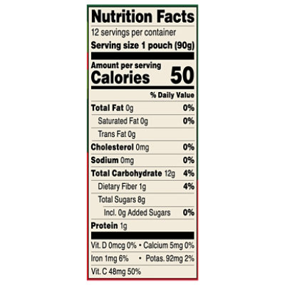 Tree Top Apple Sauce Strawberry Pouches - 12-3.2 Oz - Image 3