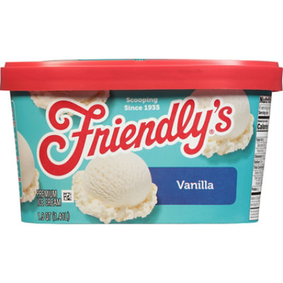 Friendly's Rich and Creamy Vanilla Ice Cream Tub - 1.5 Quart - Star Market
