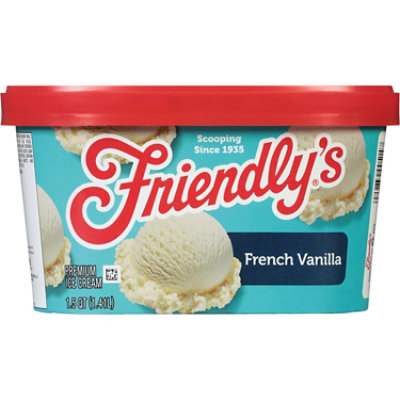 Friendly's Rich and Creamy French Vanilla Ice Cream Tub - 1.5 Quart - Image 1