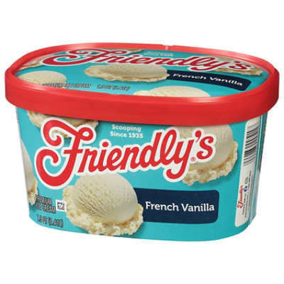 Friendly's Rich and Creamy French Vanilla Ice Cream Tub - 1.5 Quart - Image 2