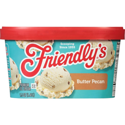 Friendly's Rich And Creamy Butter Pecan Ice Cream Tub - 1.5 Quart - Image 2