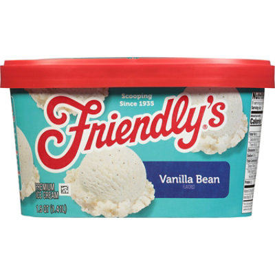 Friendly's Rich And Creamy Vanilla Bean Flavored Ice Cream Tub
