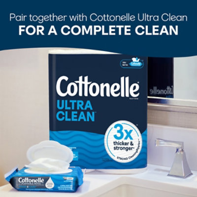 Cottonelle Fresh Care Flushable Wet Wipes 4 Flip-Top Packs with 42 Wipes Per Pack - Image 6