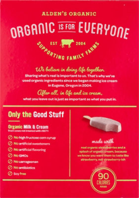 Aldens Organics Strawberry Yogurt Bars - 4-2.5 Fl. Oz. - Image 6