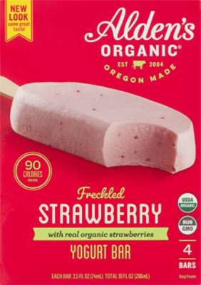 Aldens Organics Strawberry Yogurt Bars - 4-2.5 Fl. Oz. - Image 2