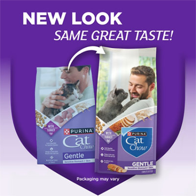 Purina Cat Chow Gentle Sensitive Stomach and Skin Dry Cat Food with Turkey - 3.15 Lb - Image 4