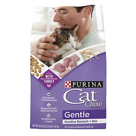Purina Cat Chow Gentle Blend Of High Quality Proteins Dry Cat Food - 3.15 Lb