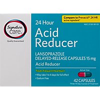 Signature Care Acid Reducer 24 Hour Lansoprazole Delayed Release 15mg Capsule - 42 Count - Image 2
