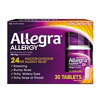 Allegra Allergy Antihistamine Gelcaps 12 Hour 60mg Non-Drowsy - 24 Count - Image 1