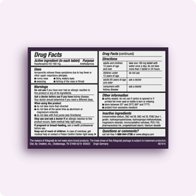 Allegra Adult 24HR Allergy Gelcaps Non-Drowsy Antihistamine Allergy Tablets - 24 Count - Image 2