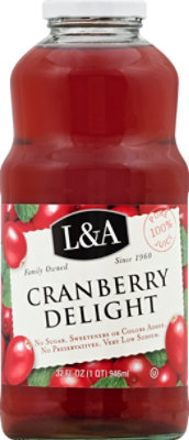 L & A Cranberry Delight - 32 Fl. Oz.