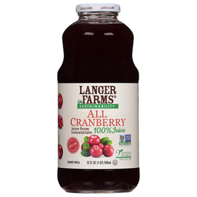 L & A Juice Pure No Sugar All Cranberry - 32 Fl. Oz. - Image 1