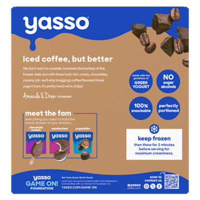 Yasso Yogurt Bars Frozen Greek Coffee Chocolate Chip - 4-3.5 Fl. Oz. - Image 6