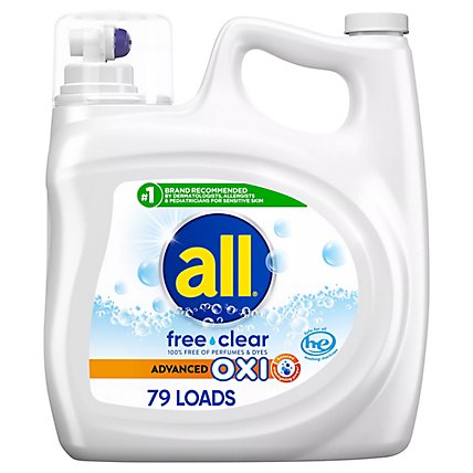 all Free Clear OXI Liquid Laundry Detergent - 141 Fl. Oz. - Image 1