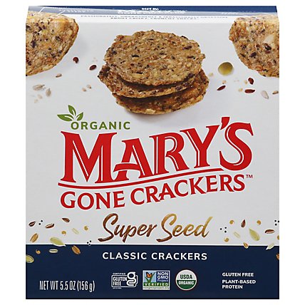 Marys Gone Crackers Super Seed Organic Classic  - 5.5 Oz - Image 3