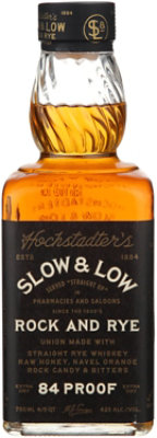 Slow And Low Rye Whiskey 84 Proof - 750 Ml - Image 1