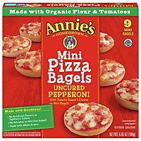 Annies Homegrown Pizza Bagels Uncured Pepperoni Mini 9 Count - 6.65 Oz - Image 3